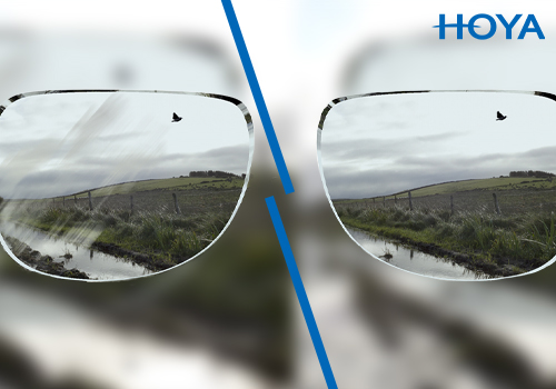 Krassen op uw bril zijn verleden tijd met een HOYA HI-VISION LONGLIFE coating!